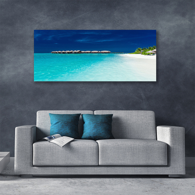 Quadro su tela Paesaggio della spiaggia del mare