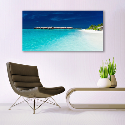 Quadro su tela Paesaggio della spiaggia del mare