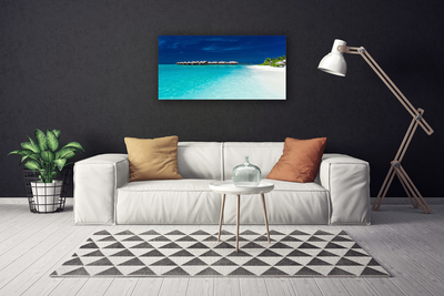 Quadro su tela Paesaggio della spiaggia del mare