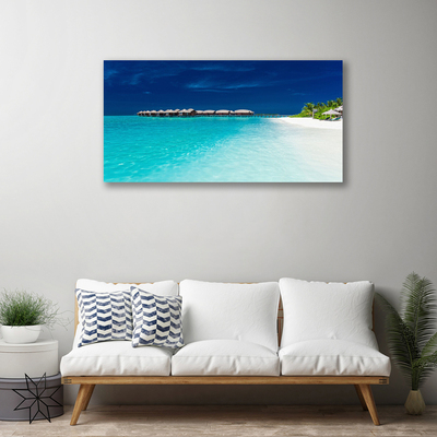 Quadro su tela Paesaggio della spiaggia del mare