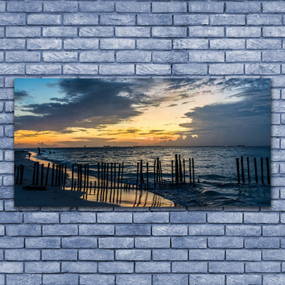 Quadro su tela Paesaggio della spiaggia del mare