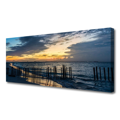 Quadro su tela Paesaggio della spiaggia del mare