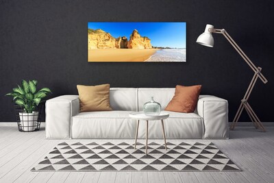 Quadro su tela Paesaggio della spiaggia dell'oceano