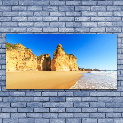 Quadro su tela Paesaggio della spiaggia dell'oceano