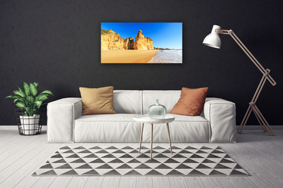 Quadro su tela Paesaggio della spiaggia dell'oceano