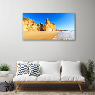 Quadro su tela Paesaggio della spiaggia dell'oceano