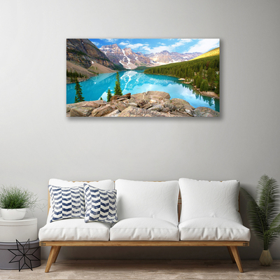 Quadro su tela Montagne del Lago Natura