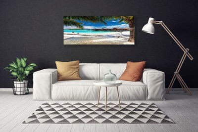 Foto quadro su tela Paesaggio della spiaggia dell'oceano