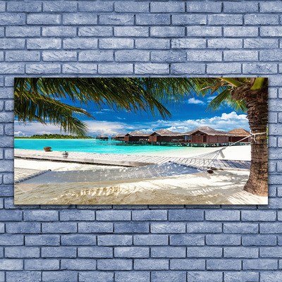 Foto quadro su tela Paesaggio della spiaggia dell'oceano