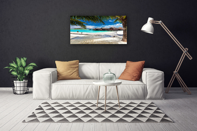 Foto quadro su tela Paesaggio della spiaggia dell'oceano