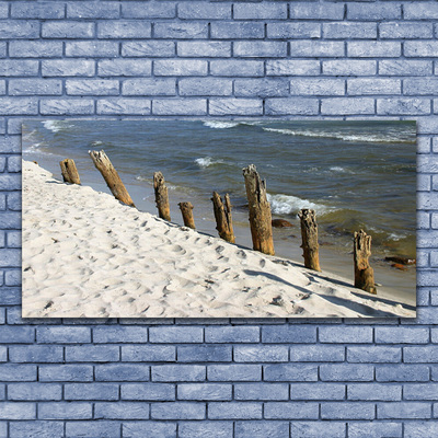 Quadro stampa su tela Paesaggio del mare della spiaggia