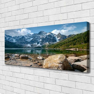 Quadro su tela Paesaggio del lago di montagna