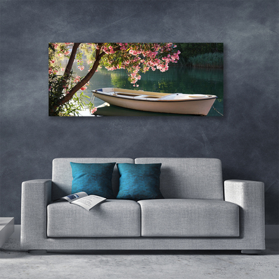 Quadro su tela Paesaggio dell'albero della barca