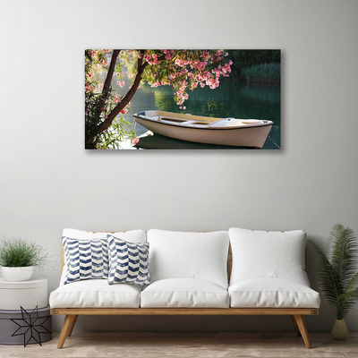 Quadro su tela Paesaggio dell'albero della barca