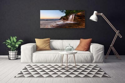 Quadro su tela Paesaggio della cascata