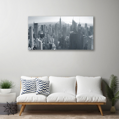 Foto quadro su tela Case di città