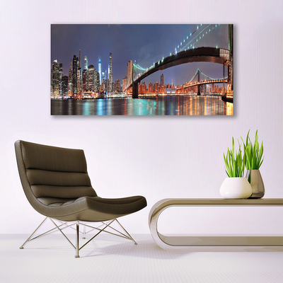 Quadro su tela Architettura del ponte della città