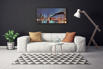 Quadro su tela Architettura del ponte della città