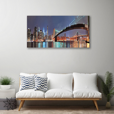 Quadro su tela Architettura del ponte della città