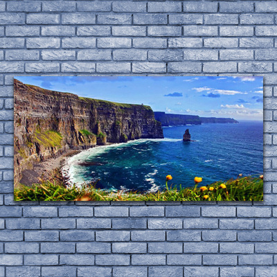 Quadro su tela Paesaggio del mare della roccia della baia