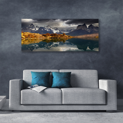 Quadro su tela Paesaggio del lago di montagna