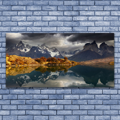 Quadro su tela Paesaggio del lago di montagna