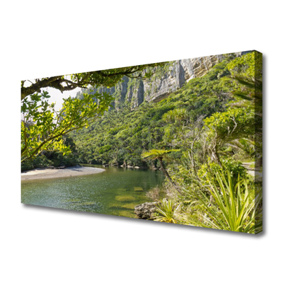 Quadro su tela Lago Natura