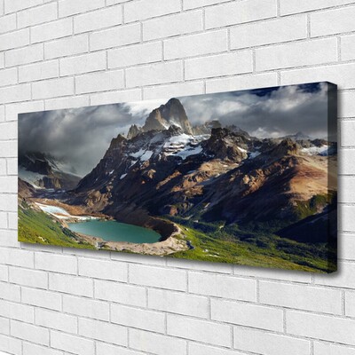 Quadro su tela Paesaggio della baia di montagna