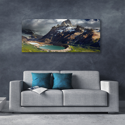 Quadro su tela Paesaggio della baia di montagna