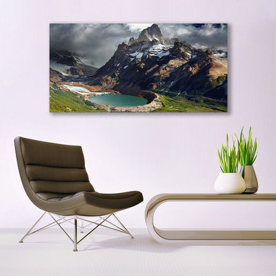 Quadro su tela Paesaggio della baia di montagna