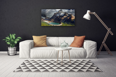 Quadro su tela Paesaggio della baia di montagna