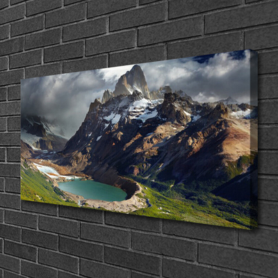 Quadro su tela Paesaggio della baia di montagna