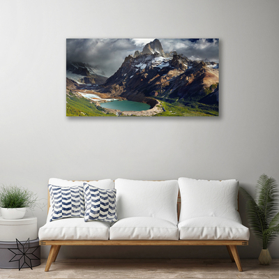 Quadro su tela Paesaggio della baia di montagna