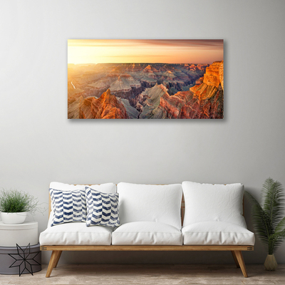 Quadro su tela Paesaggio di montagne