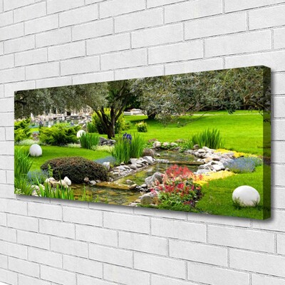 Quadro su tela Giardino Natura Albero Fiori