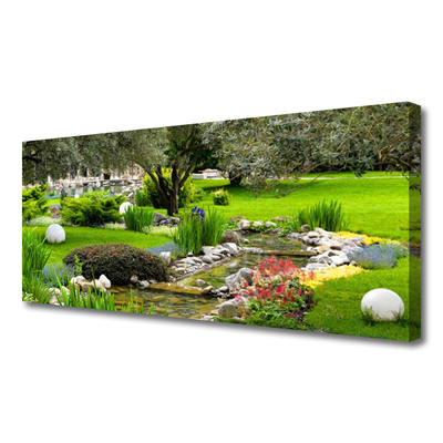 Quadro su tela Giardino Natura Albero Fiori