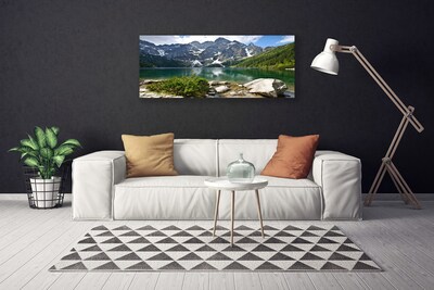 Quadro su tela Paesaggio di montagna del lago