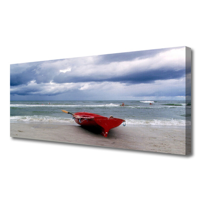 Quadro su tela Barca, Spiaggia, Mare, Paesaggio