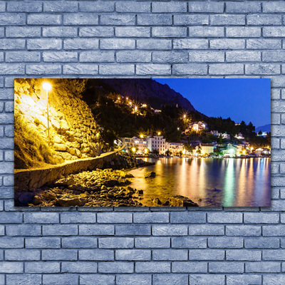 Foto quadro su tela Paesaggio di spiaggia di montagna