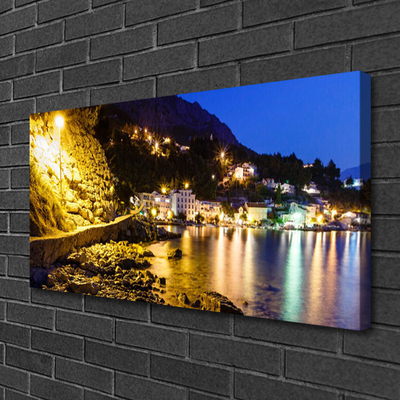 Foto quadro su tela Paesaggio di spiaggia di montagna