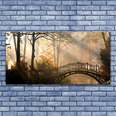 Quadro su tela Architettura del ponte della foresta