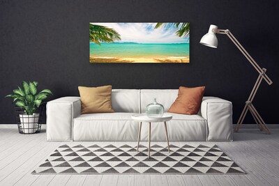 Quadro su tela Paesaggio della spiaggia del mare