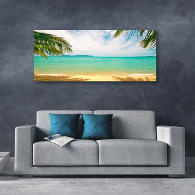 Quadro su tela Paesaggio della spiaggia del mare