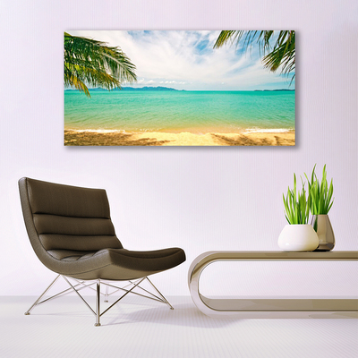 Quadro su tela Paesaggio della spiaggia del mare