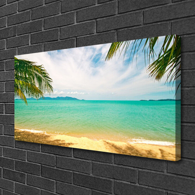 Quadro su tela Paesaggio della spiaggia del mare