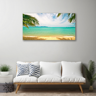 Quadro su tela Paesaggio della spiaggia del mare