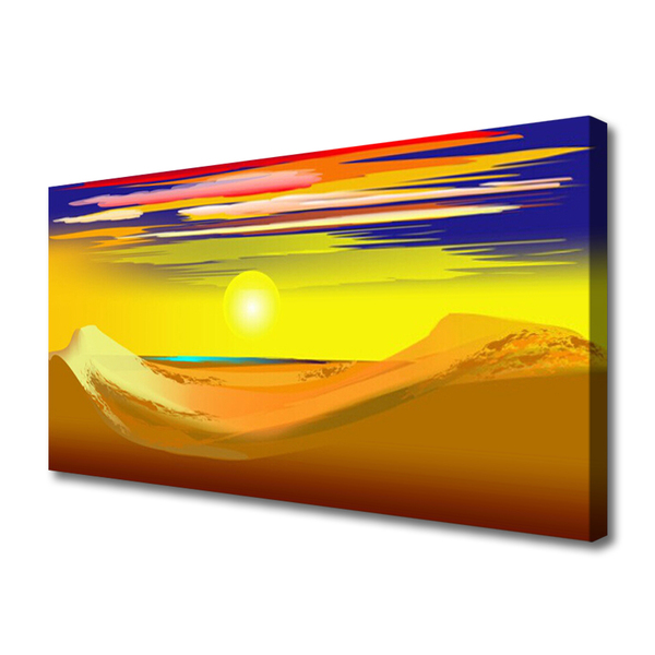 Quadro su tela Arte del sole del deserto