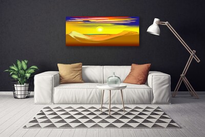 Quadro su tela Arte del sole del deserto