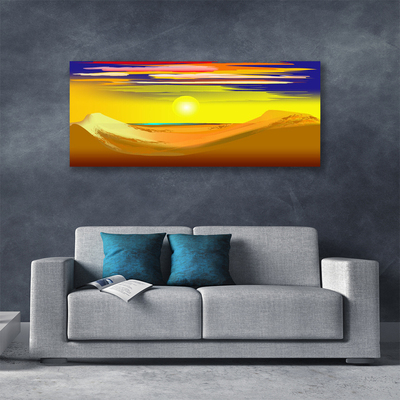 Quadro su tela Arte del sole del deserto