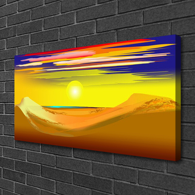 Quadro su tela Arte del sole del deserto